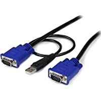 StarTech SVECONUS15 - Cable KVM 2 en 1 (VGA- USB- HD15- 4.5 m)